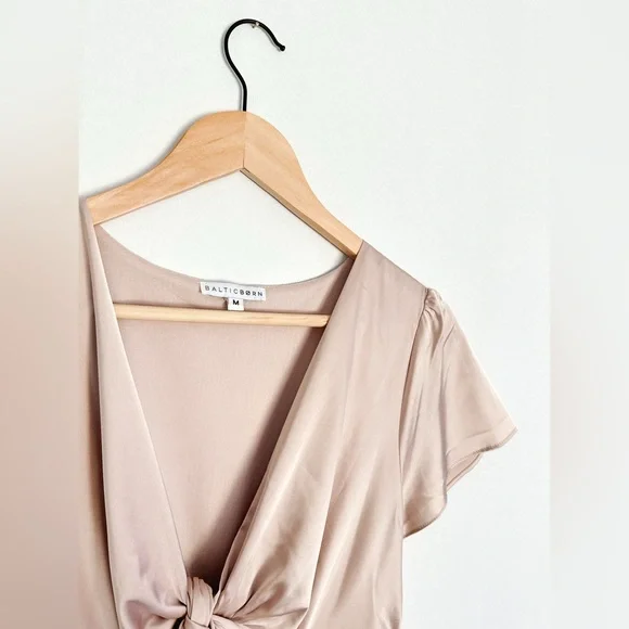 Baltic Born Poppy Satin Midi Dress - Size Medium - Picture 4 of 6